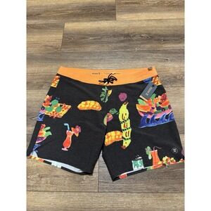 NWT Roark Men's Size 38 7" Inseam Tahiti‎ Treat Boardshorts Swim Trunks Multi